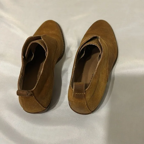 Lucky Brand Fimberly Brown Suede Leather Ankle Boots - Picture 5 of 5